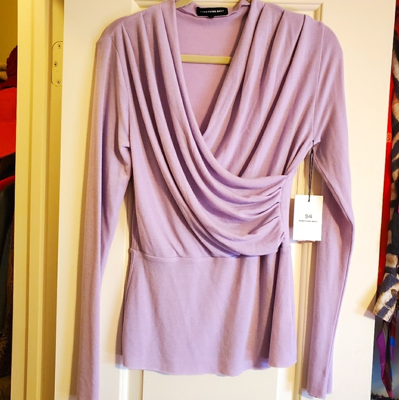 Something Navy Tops - NWT Nordstrom something Navy blouse S